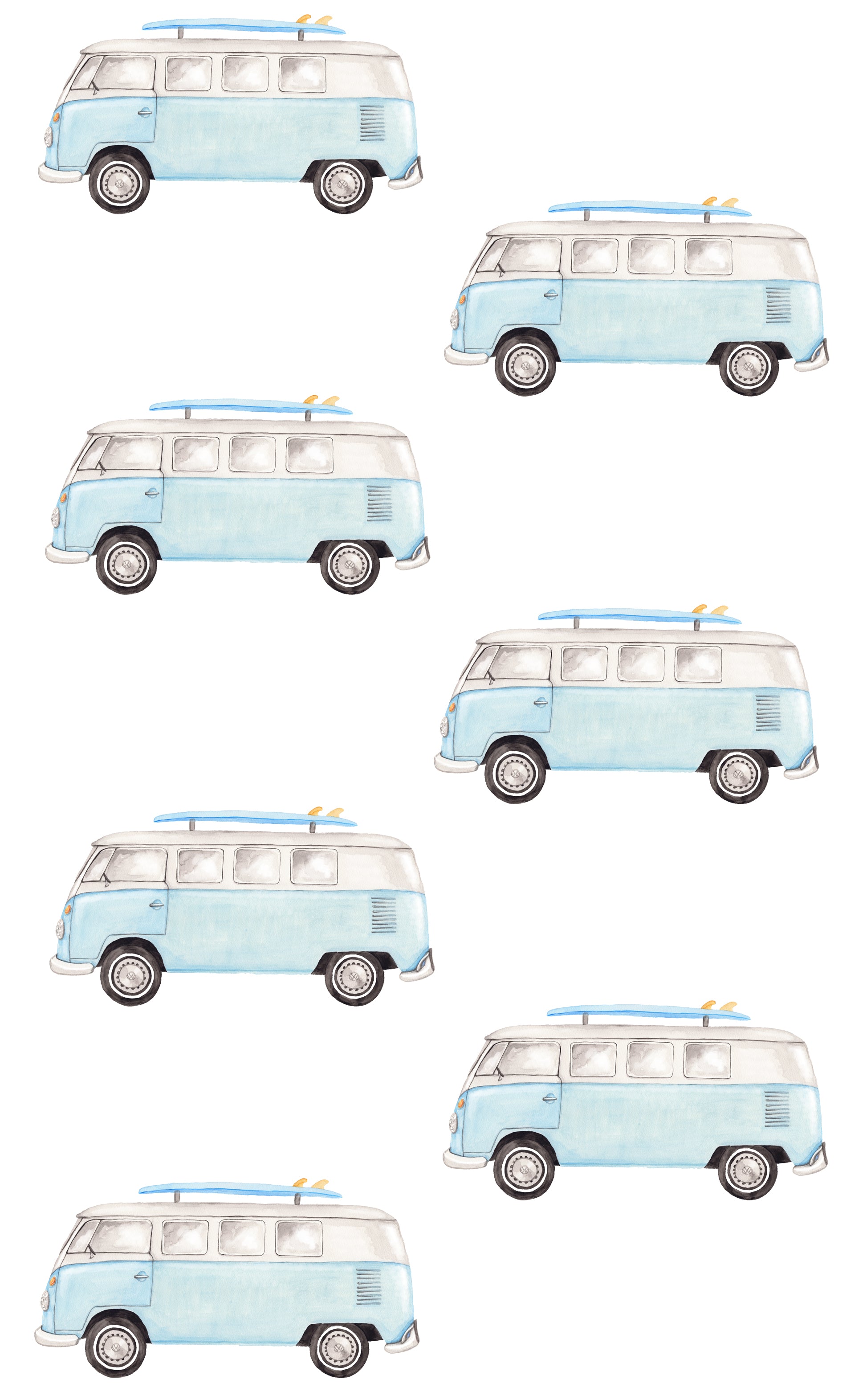Combi Wall Stickers - Blue
