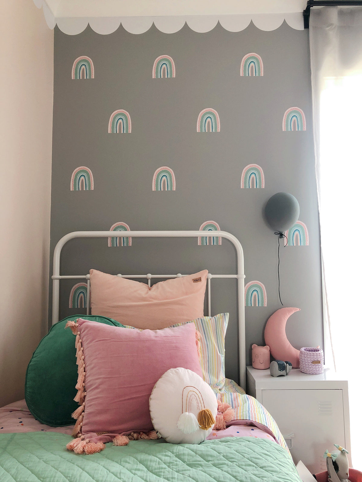 Rainbow Wall Stickers - Pink