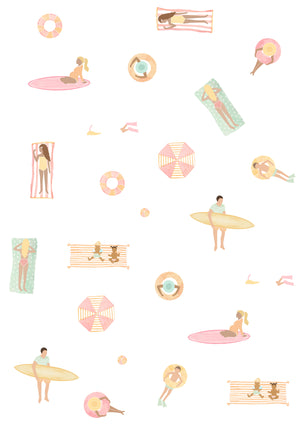 Beach Day Out Wall Stickers