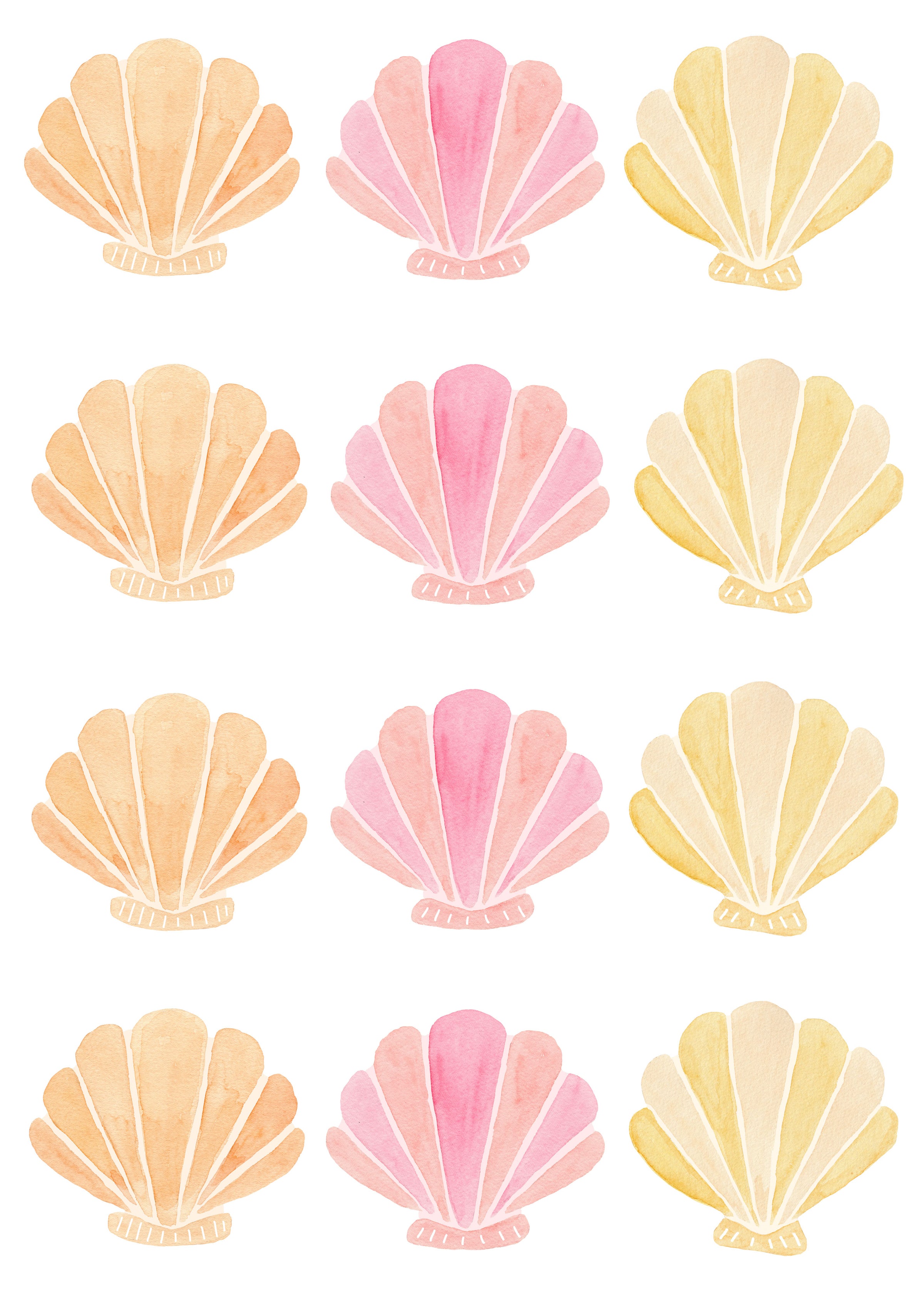 Shell Wall Stickers