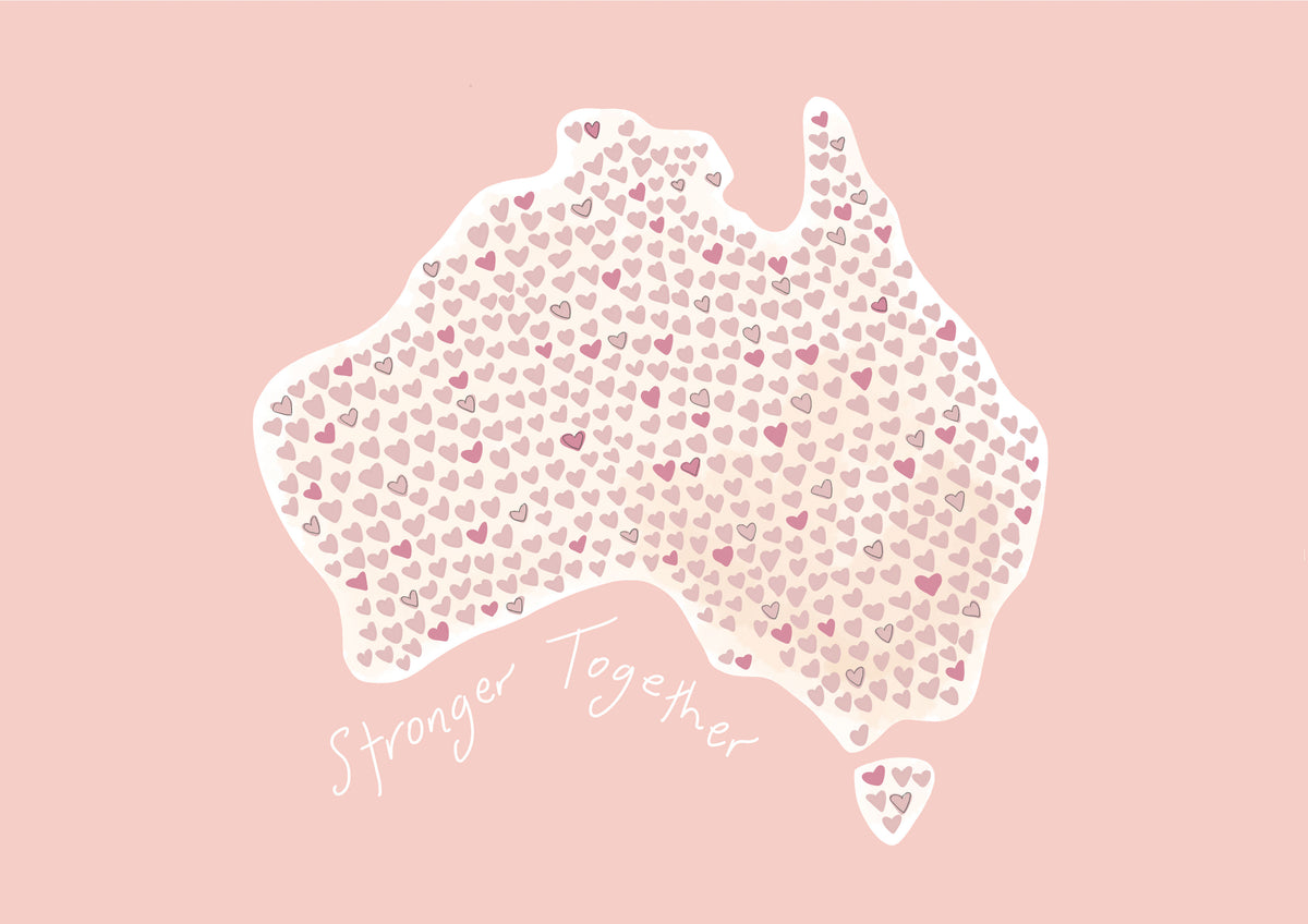'Stronger Together' PINK Australia Print