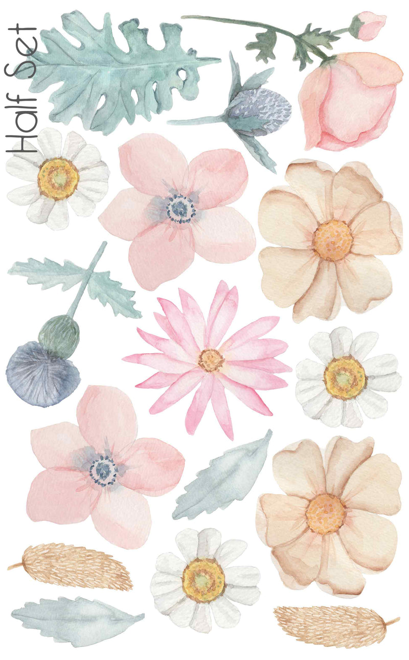 Dusky Bouquet Wall Stickers
